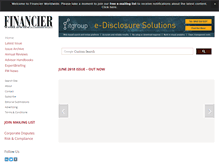 Tablet Screenshot of financierworldwide.com